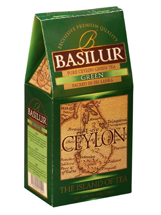 Basilur Остров "Зеленый" 200 г,зеленый, картон (12) (70343)