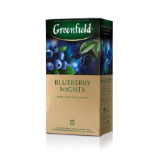 Чай черный в пакетиках для чашки Greenfield Blueberry Nights (Гринфилд Блюберри Найтс), 25*1,5 г