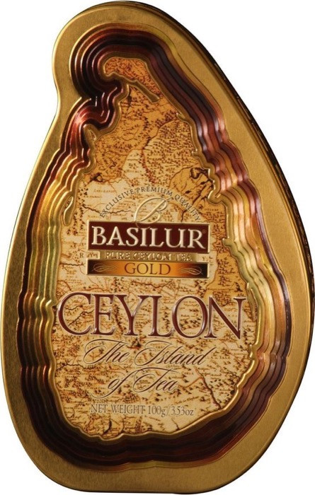 Basilur Остров "Золотой" 100 г, черный ОР1, картон (12) (70248)