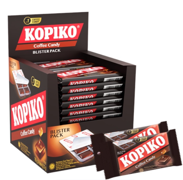 Kopiko COFFE Candy 32 г блистер (24) в коробке 6 шоубокс