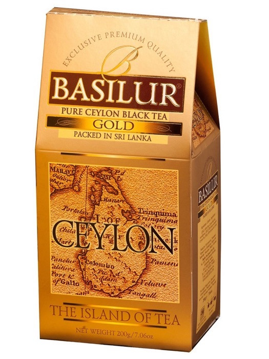 Basilur Остров "Золотой" 200 г, черный ОР1, картон (12) (70342)
