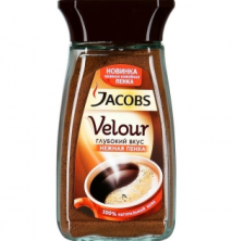 Кофе растворимый Jacobs Velour с пенкой, стеклянная банка, 95 г 1777021