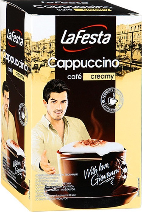 Кофейный напиток LaFesta Капучино Сливочный, 10*12,5 г