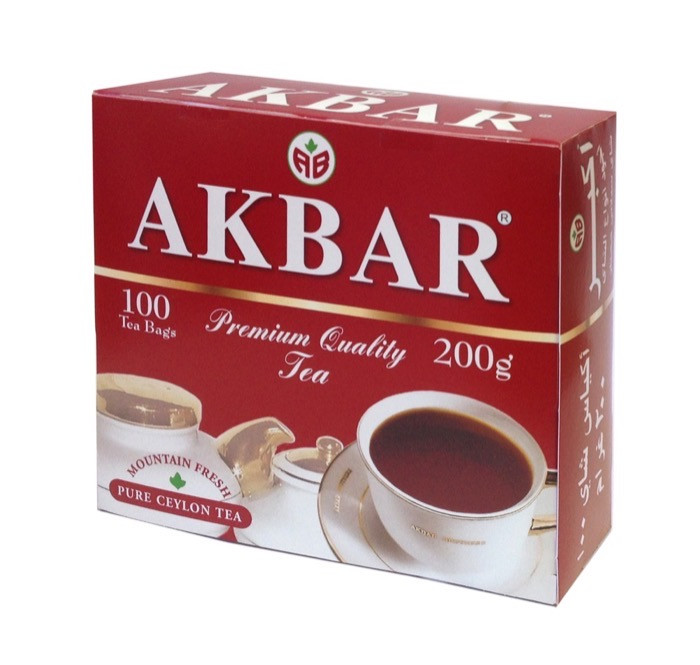 Чай черный в пакетиках для чашки Akbar Red&White, 100*2 г