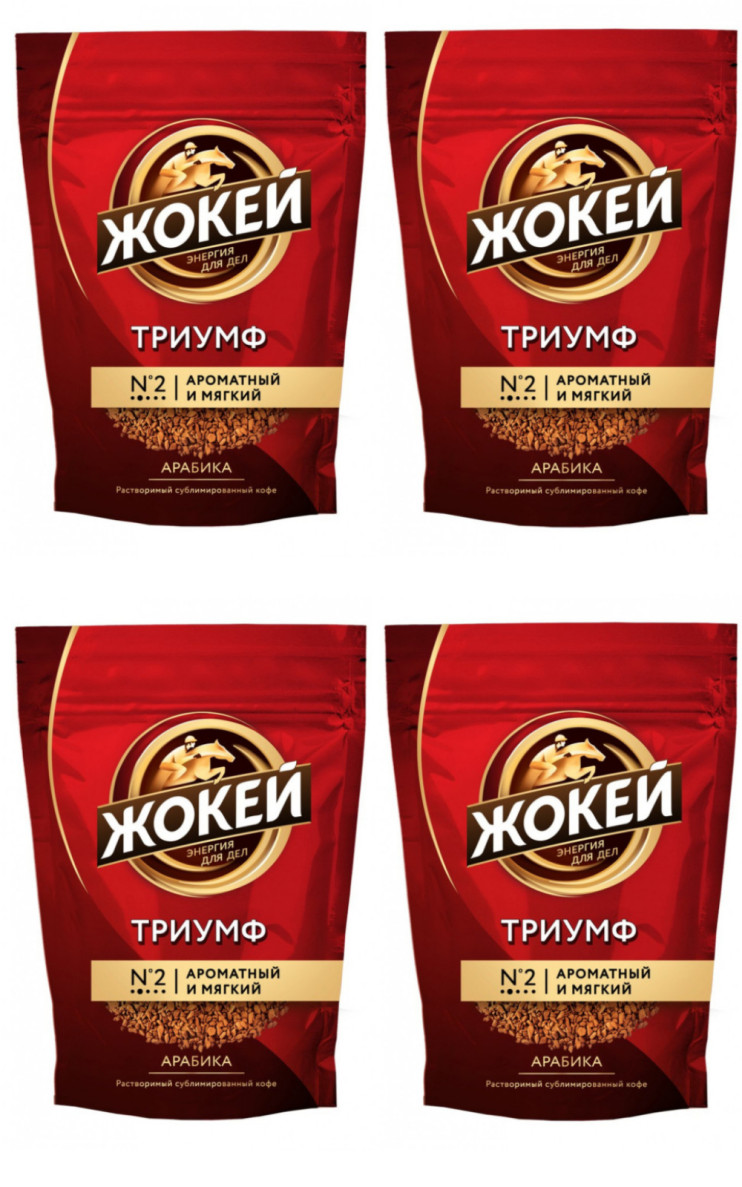 Кофе растворимый Жокей Триумф, м/у, 450 г (комплект 4 шт.) 6009174