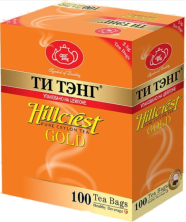 Чай черный в пакетиках для чашки Ти Тэнг Hillcrest Gold, 100*2,5 г