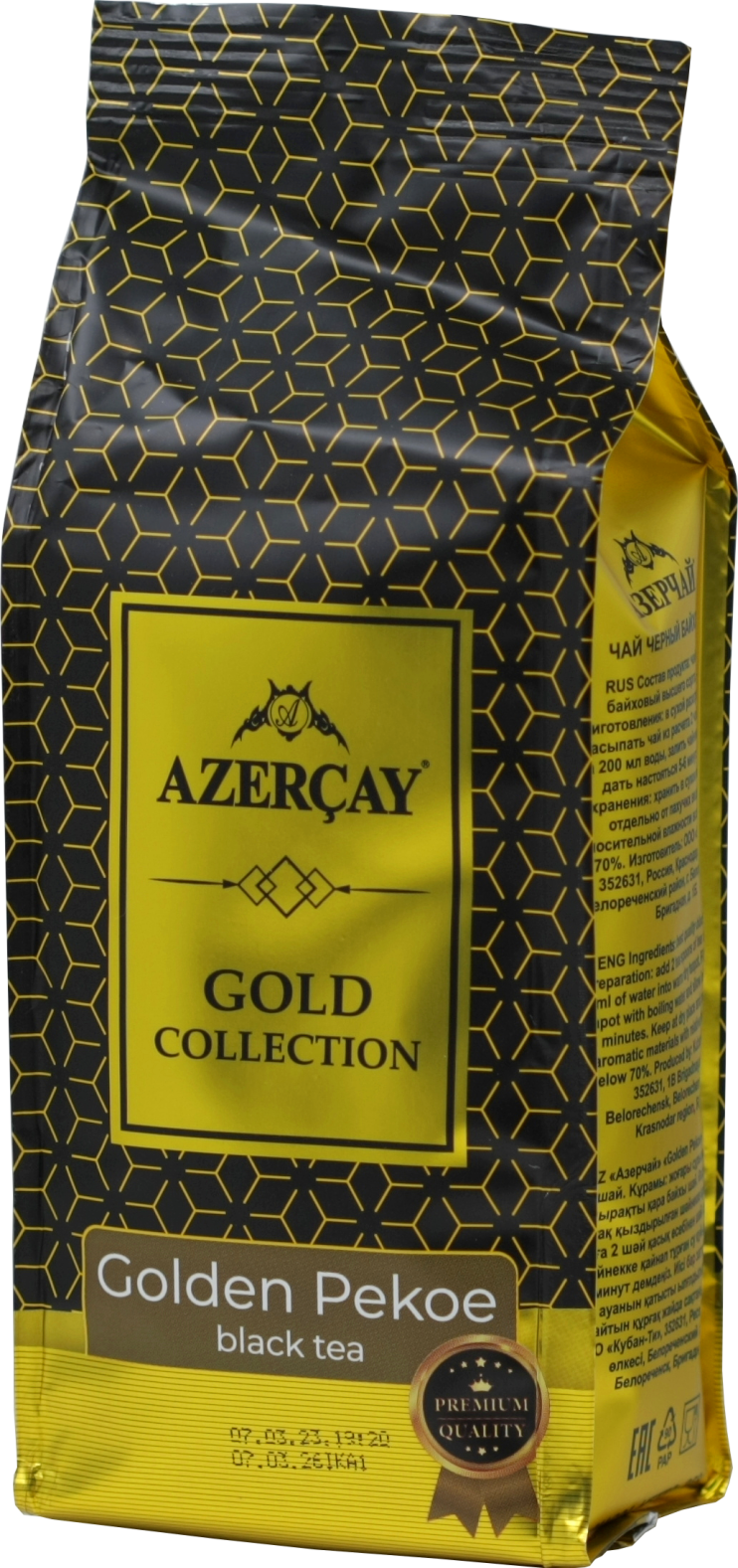Чай черный Azercay tea Gold collection Pekoe, 250 гр (комплект 2 шт.) 2761602