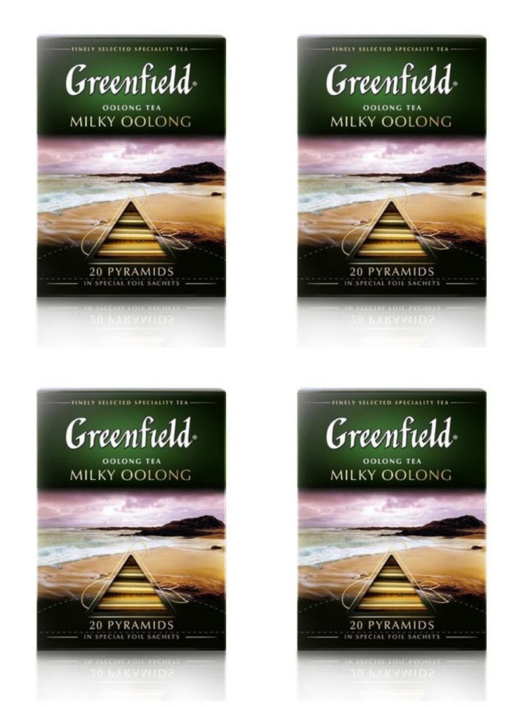 Чай зеленый в пирамидках Greenfield Milky Oolong, 20*1,8 г (комплект 4 шт.) 6009051