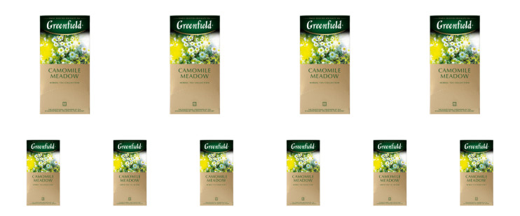 Чай травяной в пакетиках для чашки Greenfield Camomile Meadow, 25*1,5 г (комплект 10 шт.) 6005237