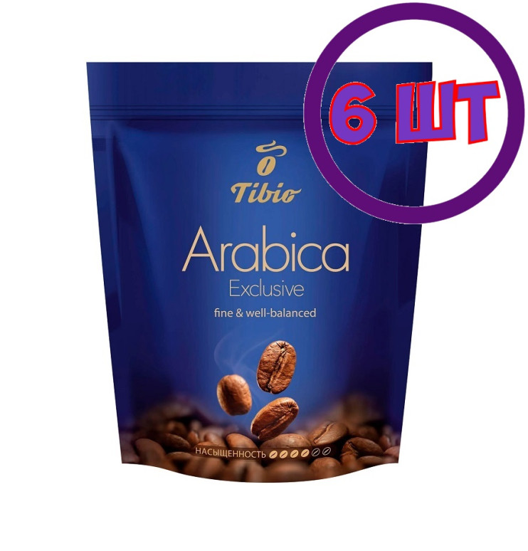 Кофе растворимый Tibio Exclusive, м/у, 150 г (комплект 6 шт.) 4771558