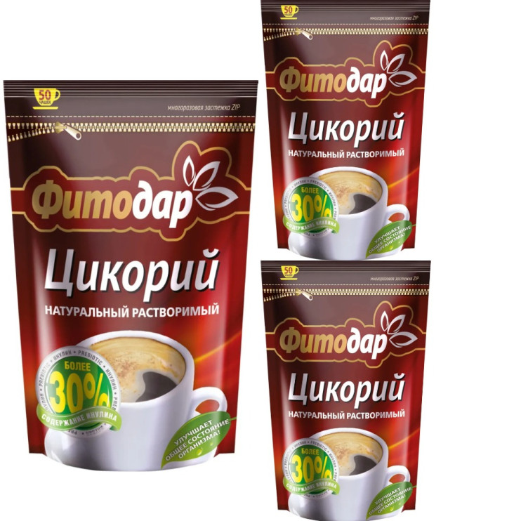 Цикорий Фитодар растворимый,zip-пакет, 100 г (комплект 3 шт.) 9000015