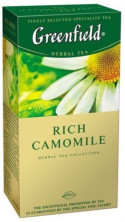 Чай травяной в пакетиках для чашки Greenfield Rich Camomile, 25*1,5 г