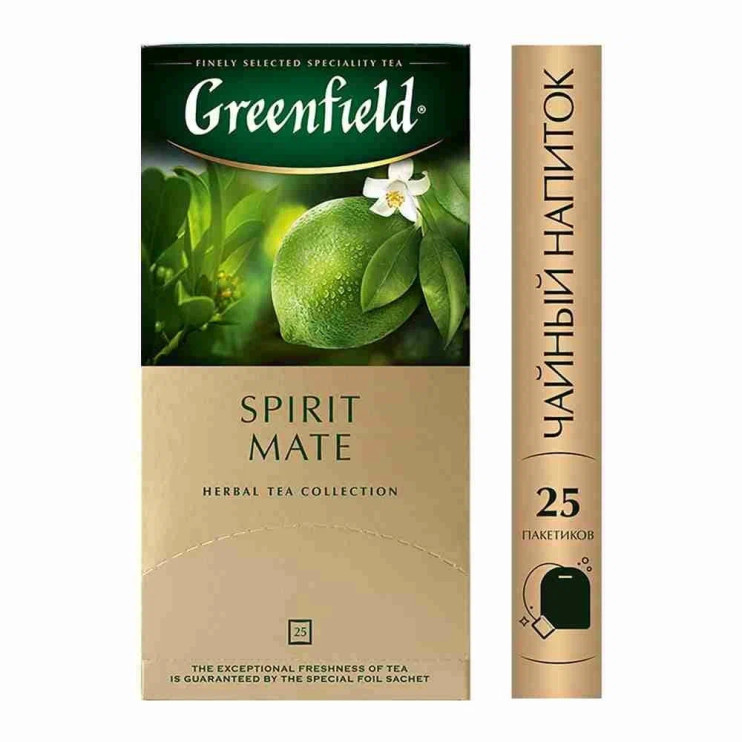 Чай травяной в пакетиках для чашки Greenfield Spirit Mate, 25*1,5 г