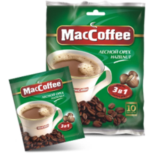 Кофейный напиток растворимый MacCoffee Лесной Орех 3 в 1, 25*18 г