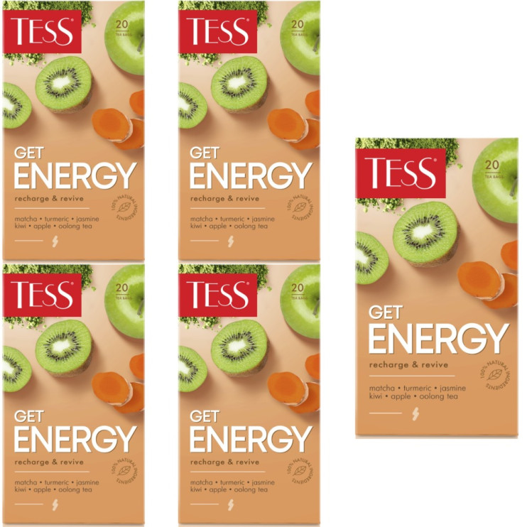 Tess  Energy Чайный напиток в пакетиках 20 шт (комплект 5 шт.) 6016707