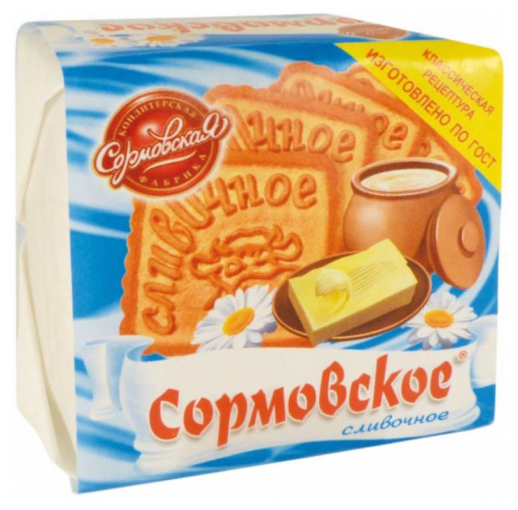 Объединенные Кондитеры Печенье СОРМОВСКОЕ Сливочное, 50 г (60)