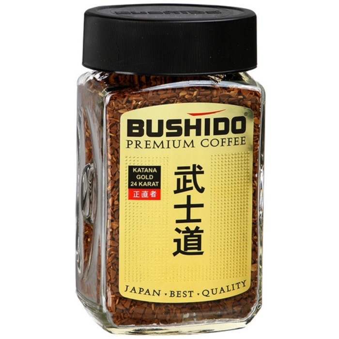 Кофе растворимый Bushido Голд, банка, 100 г