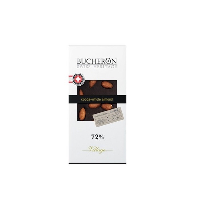 Café Crème шоколад (с окном) Горький с цельным миндалем 100 г х 10 шт. картон (6)