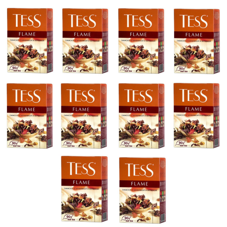 Tess Флайм 90 ггибискус,розовый перец,аром. земляники (15) (0650) (комплект 10 шт.) 6006500