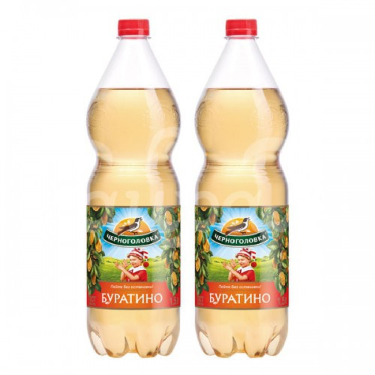 Черноголовка Лимонад Буратино 1,5 л, ПЭТ (6)
