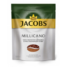 Кофе молотый в растворимом Jacobs Millicano, м/у, 120 г 1779445