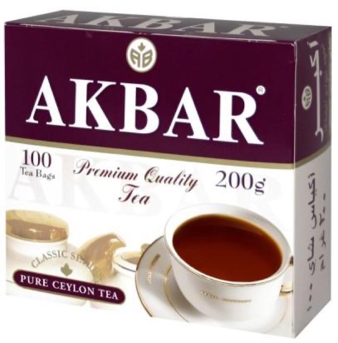 Чай черный в пакетиках для чашки Akbar Классическая серия, 100*2 г