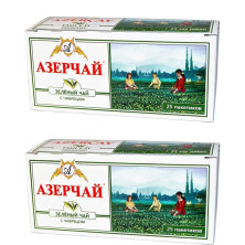 Чай Азерчай зеленый с чабрецом 25 пак.*2 гр (комплект 2 шт.) 2760094