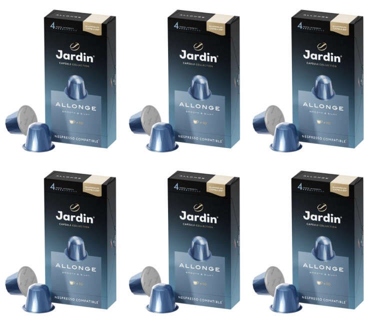 Кофе в капсулах Nespresso Jardin Allonge (Жардин Аллонге), 10*5г. (комплект 6 шт.) 6013560