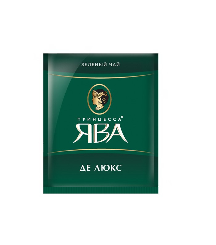 Чай зеленый в пакетиках для чашки Принцесса Ява Де Люкс, для HoReCa, 100*2 г