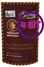 Чай черный листовой Черный Дракон письмо "Краски Чуанчжоу", 100 г (комплект 4 шт.) 0724999
