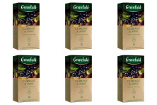 Чай черный в пакетиках для чашки Greenfield Currant & Mint, 25*1,8 г (комплект 6 шт.) 6012495
