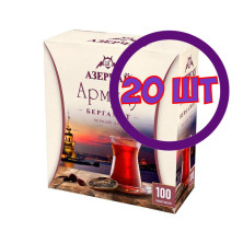 Чай Азерчай Армуду Бергамот черный 100 пак.*1,6 гр (комплект 20 шт.) 2762074