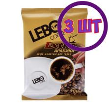 Кофе молотый LEBO EXTRA для турки, м/у, 100 г (комплект 3 шт.) 6000036