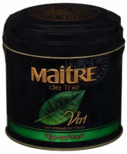 Чай зеленый листовой Maitre Изумрудный, ж/б, 100 г