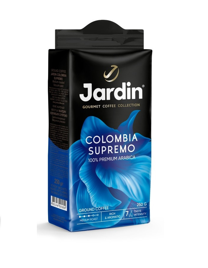 Кофе молотый Jardin Colombia Supremo (Жардин Колумбия Супремо), 250г (комплект 6 шт.) 6005800