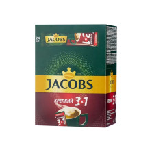 Напиток кофейный растворимый JACOBS 3 в 1 “Крепкий”, 13,5г х 24 шт 1770763