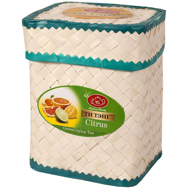 Чай зеленый Ти Тэнг Citrus (плетеная коробка), 100 г