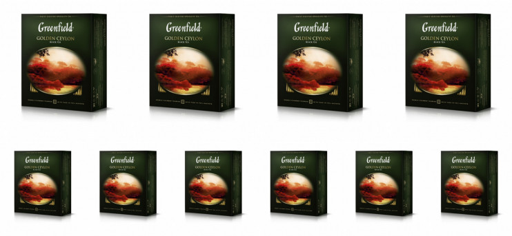 Чай черный в пакетиках Greenfield Golden Ceylon, 100*2 г (комплект 10 шт.) 6005817