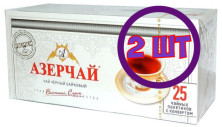 Чай черный в пакетиках для чашки Азерчай Премиум, 25*2 г (комплект 2 шт.) 6823660