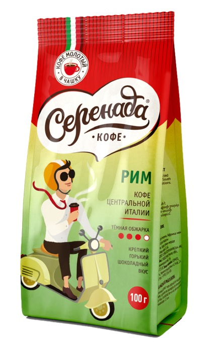 Кофе молотый для чашки Lebo Serenada Рим, 100 г