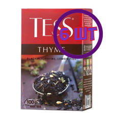 Чай черный листовой Tess Thyme (Тесс Тайм), 100 г (комплект 6 шт.) 6011306