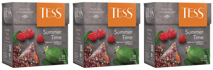 Чай травяной в пирамидках Tess Summer Time (Тесс Самма Тайм), 20*1,8 г (комплект 3 шт.) 6007897