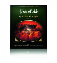 Чай черный в пакетиках для чашки Greenfield Kenyan Sunrise (Гринфилд Кениан Санрайз), 100*2 г
