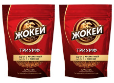 Кофе растворимый Жокей Триумф, м/у, 280 г (комплект 2 шт.) 6008269