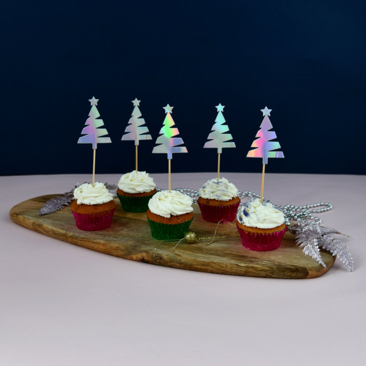Топпер для украшения "Ель-колор". Набор 5 шт. Длина 15 см.