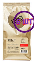 Лебо зерно "ESPRESSO BRIGHT" , м/у, 1000гр (комплект 6 шт.) 6001880