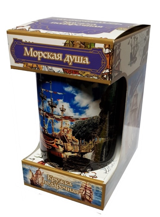 Abigail (К2 548) Чай черный, кружка в картоне "Морская душа" 50г (12)