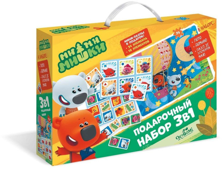 НИ МиМиМишки Набор 3в1 (лото, домино + 2 пазла)