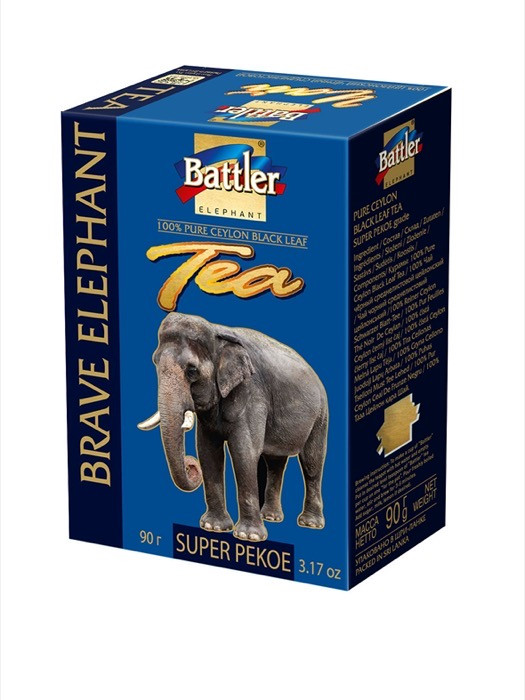 Battler Черный слон Super Pekoe "Храбрый слон" (1216) 90 гчерный (50)
