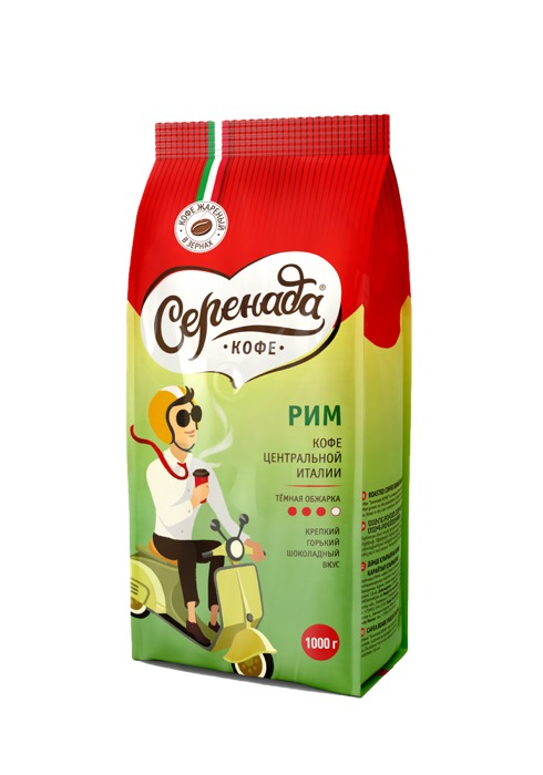 Кофе в зернах Серенада Рим, 1 кг